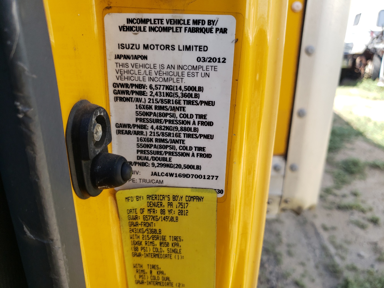 JALC4W169D7001277 2013 Isuzu Npr Hd