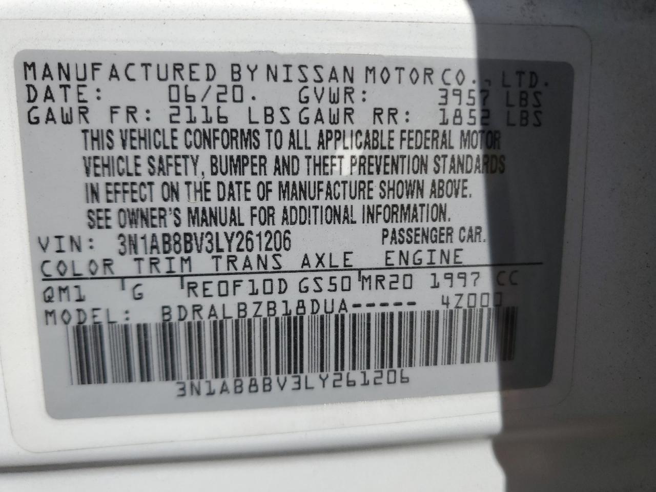 2020 Nissan Sentra - Image 12