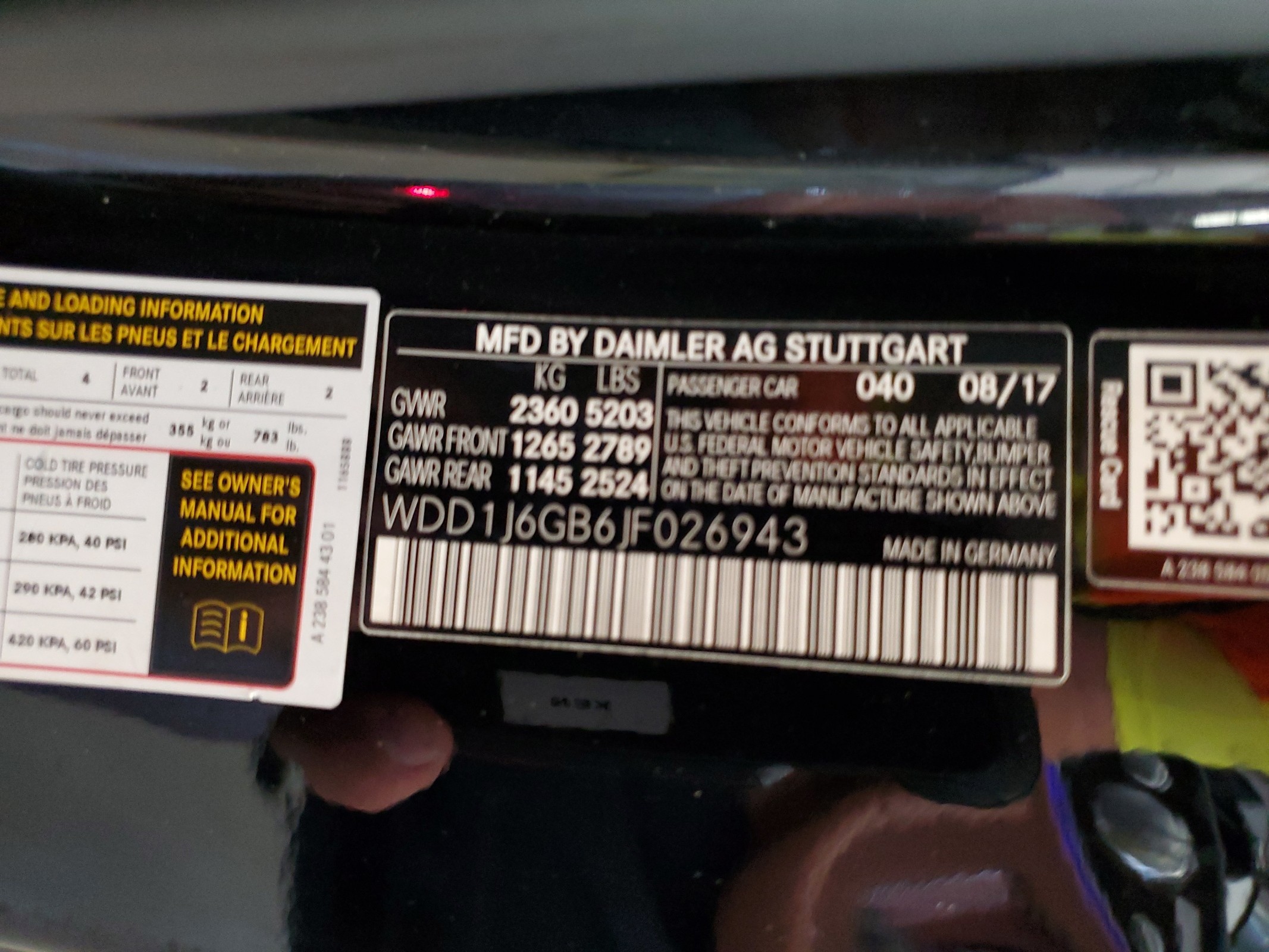 WDD1J6GB6JF026943 2018 Mercedes-Benz E 400 4Matic