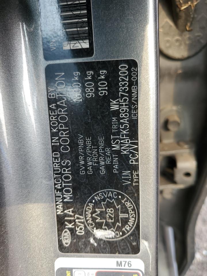 2017 Kia Forte Lx VIN: KNAFK5A89H5733200 Lot: 67537304