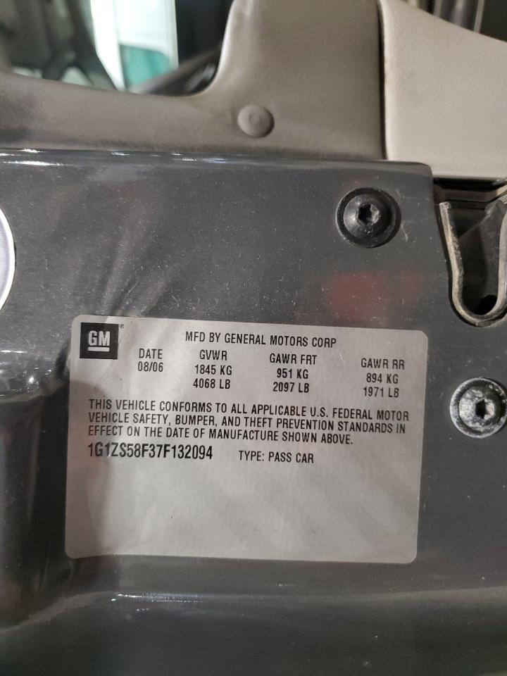 2007 Chevrolet Malibu Ls VIN: 1G1ZS58F37F132094 Lot: 65648264