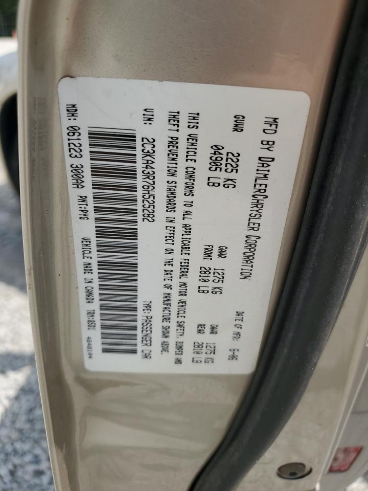 2006 Chrysler 300 VIN: 2C3KA43R76H525282 Lot: 65467264