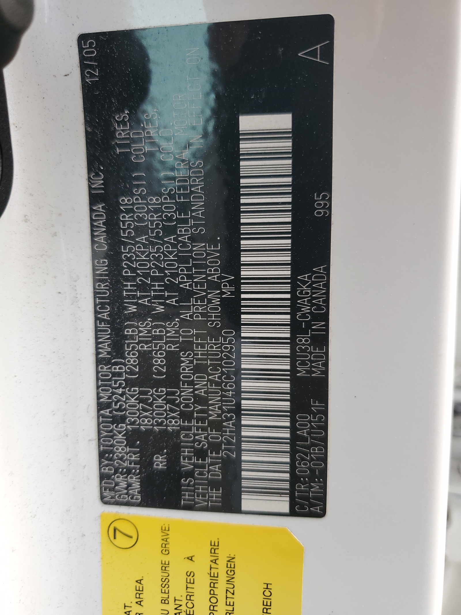 2T2HA31U46C102950 2006 Lexus Rx 330