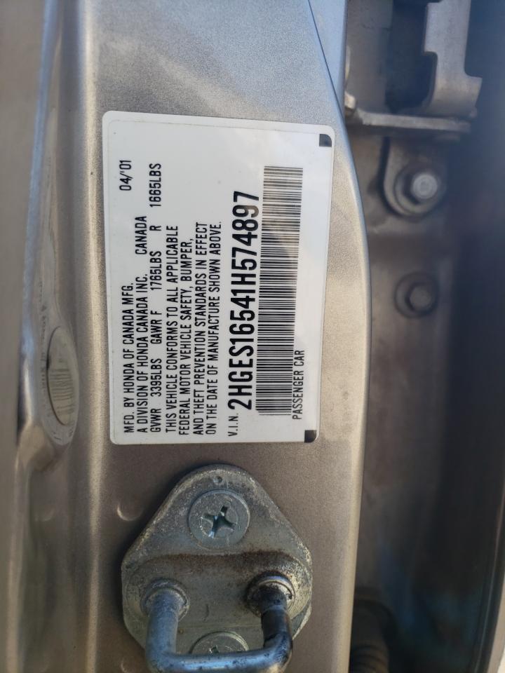 2HGES16541H574897 2001 Honda Civic Lx