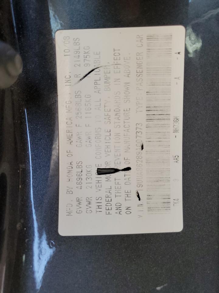 2009 Acura Tl VIN: 19UUA86289A007373 Lot: 66907614