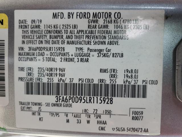 3FA6P0D95LR115928 Ford Fusion TIT 12