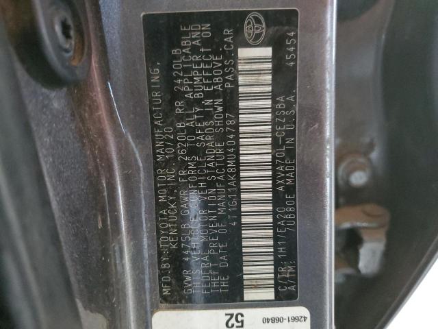 4T1G11AK8MU404787 Toyota Camry SE 13