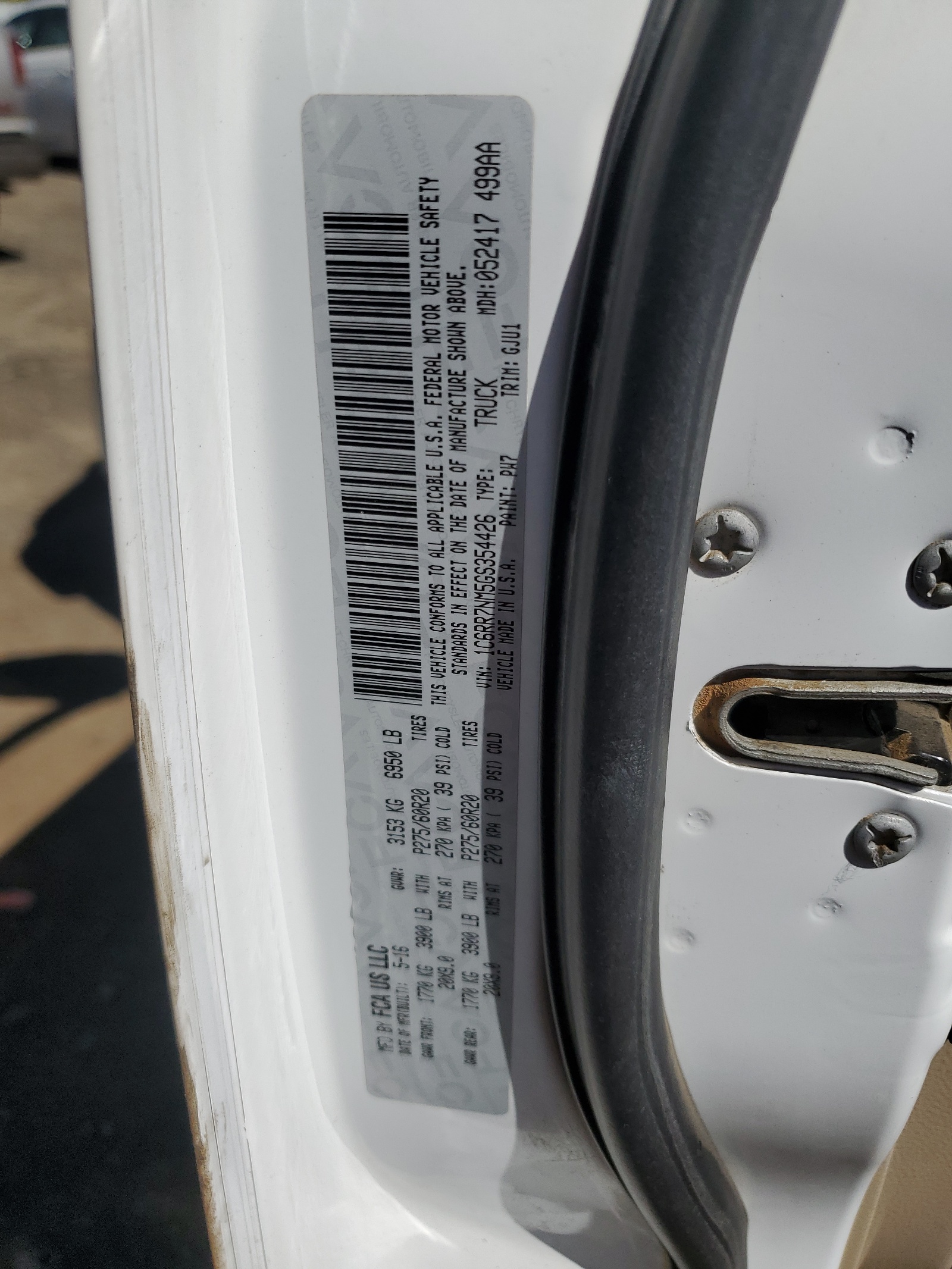 1C6RR7NM5GS354426 2016 Ram 1500 Laramie