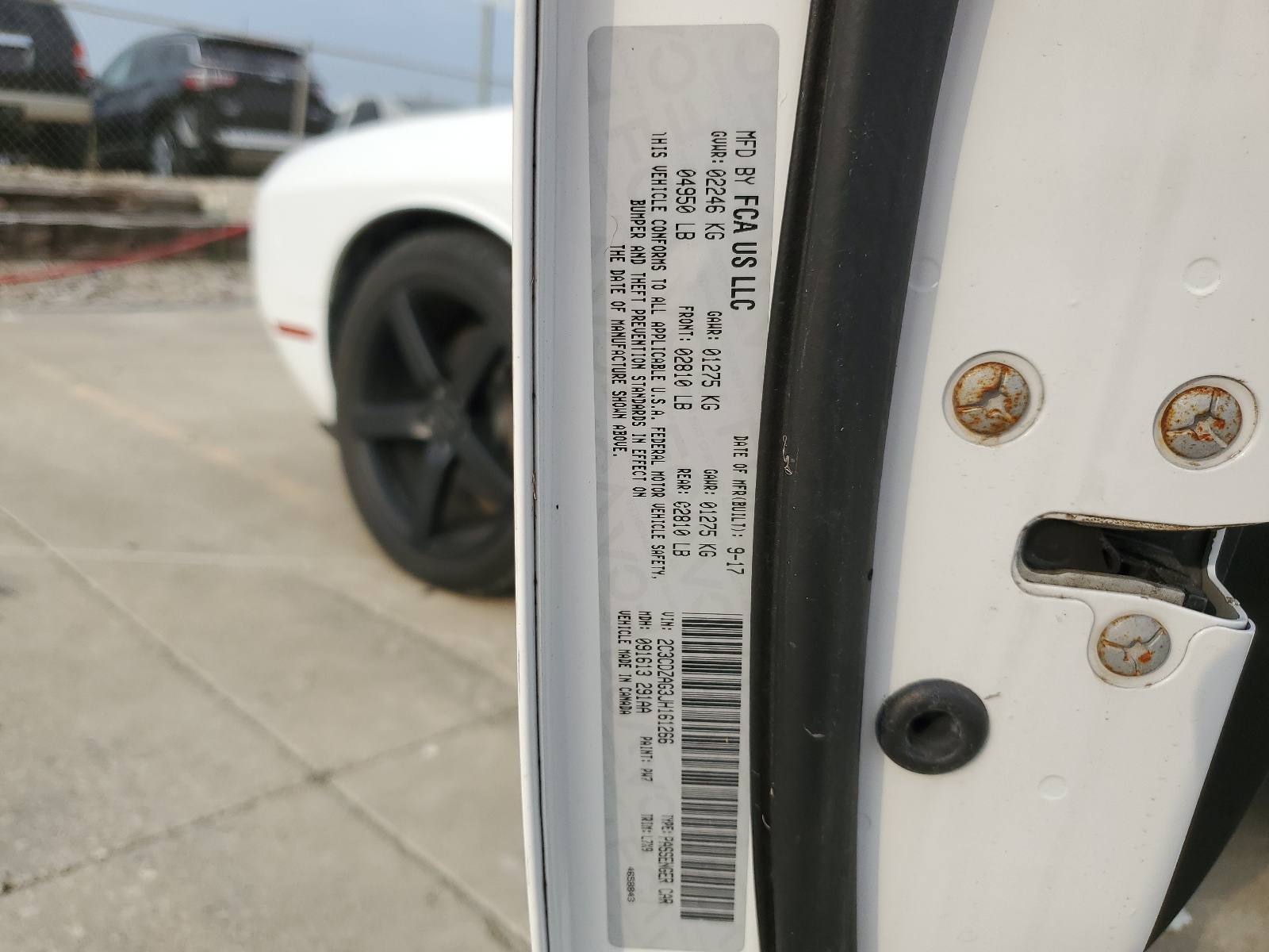 2C3CDZAG3JH161266 2018 Dodge Challenger Sxt