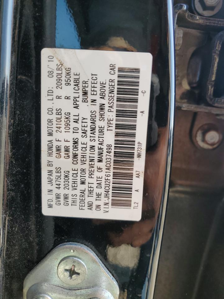 JH4CU2F61AC037498 2010 Acura Tsx