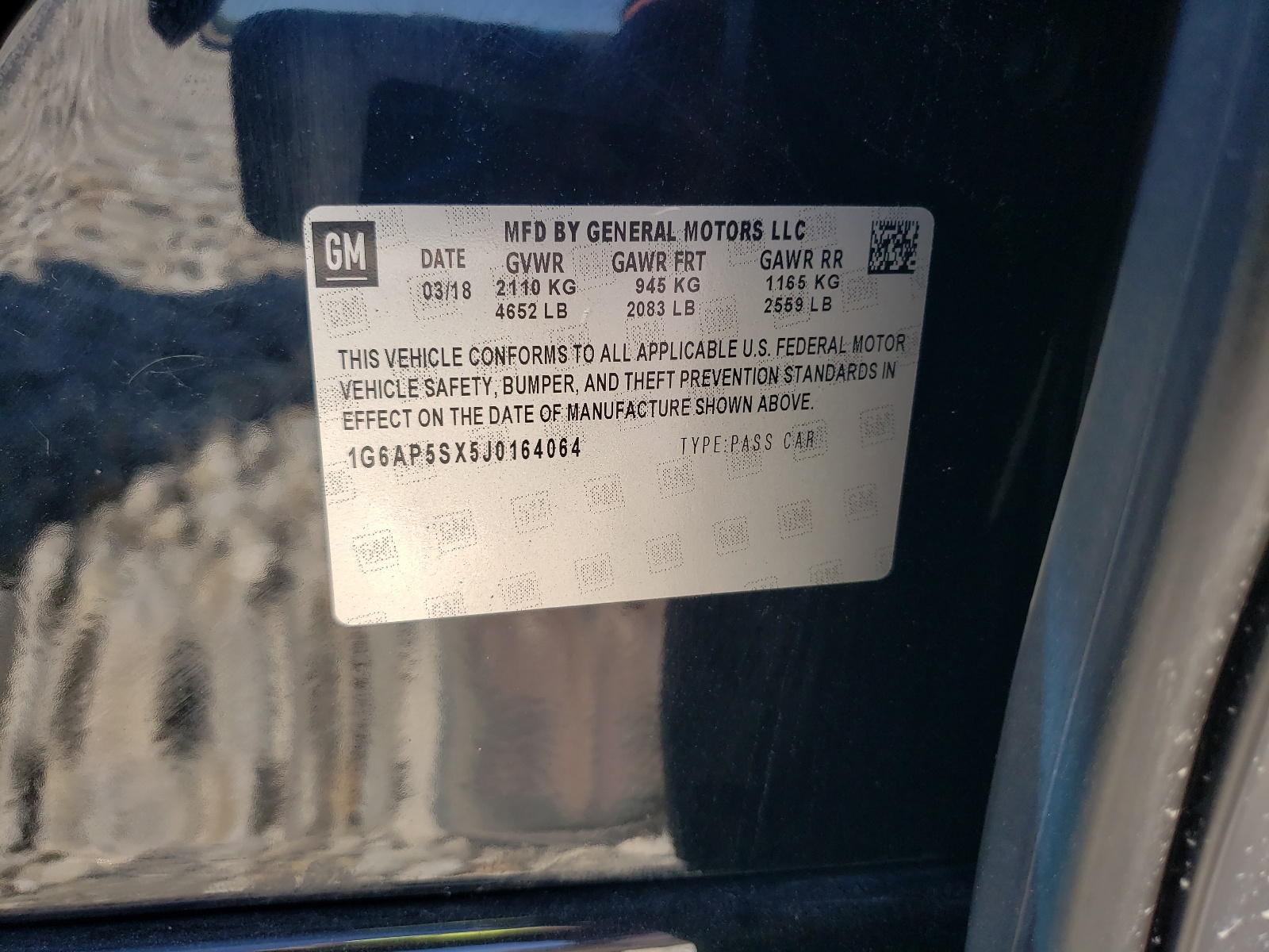 1G6A15S64J0109517 2018 Cadillac Cts-V