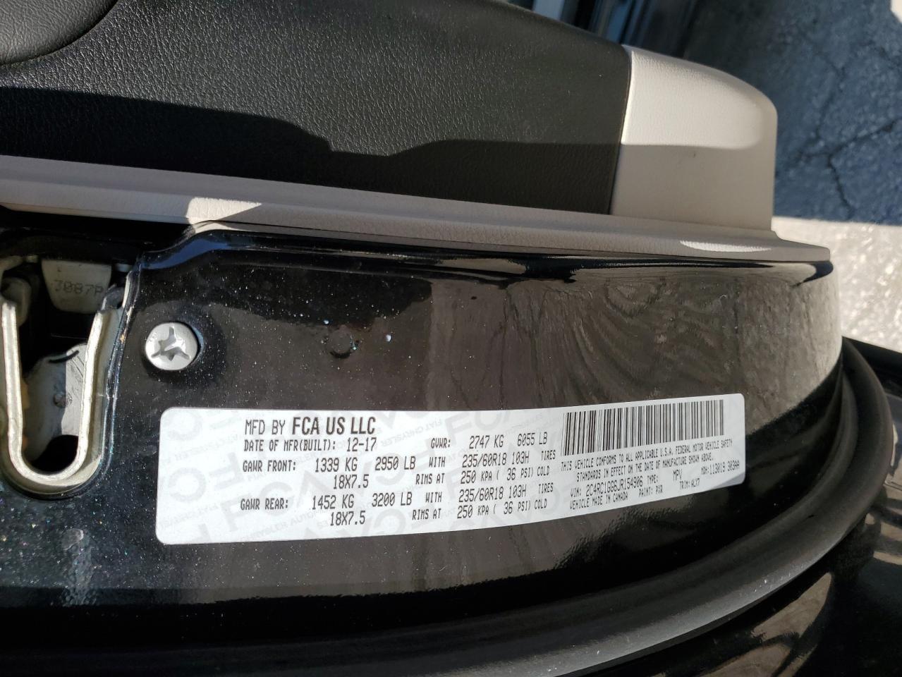 2C4RC1GG6JR154906 2018 CHRYSLER PACIFICA - Image 15