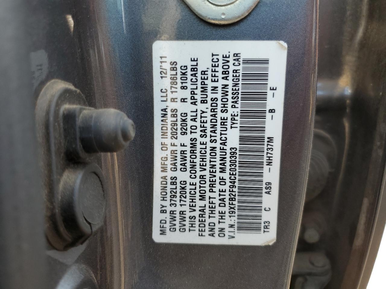 2012 Honda Civic - Image 13