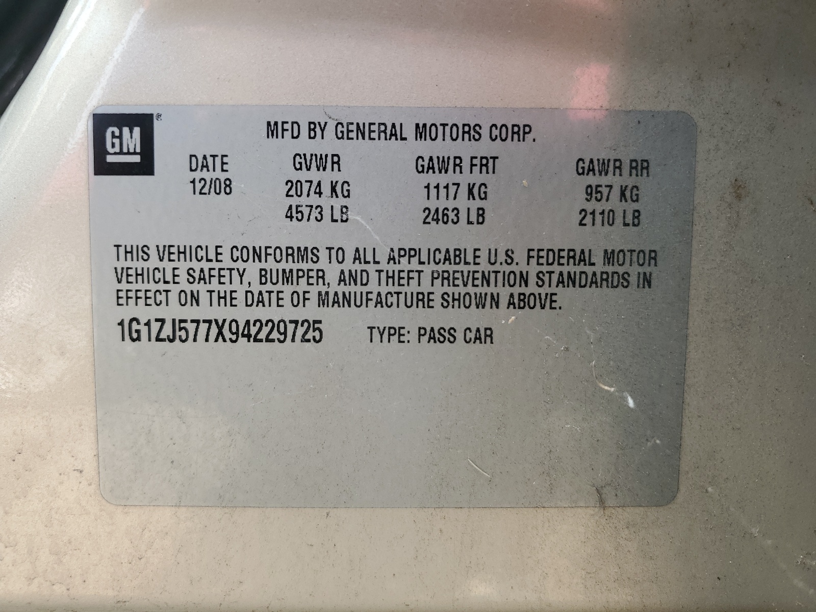 1G1ZJ577X94229725 2009 Chevrolet Malibu 2Lt