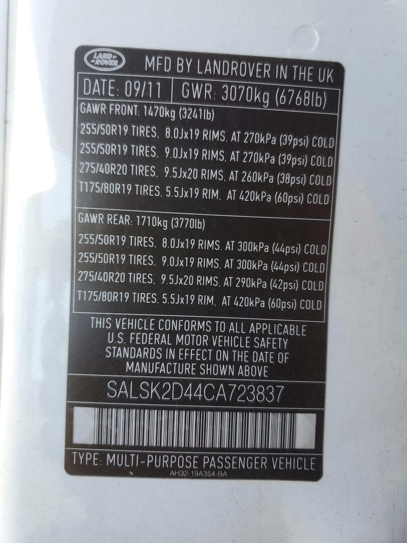 SALSK2D44CA723837 2012 Land Rover Range Rover Sport Hse Luxury