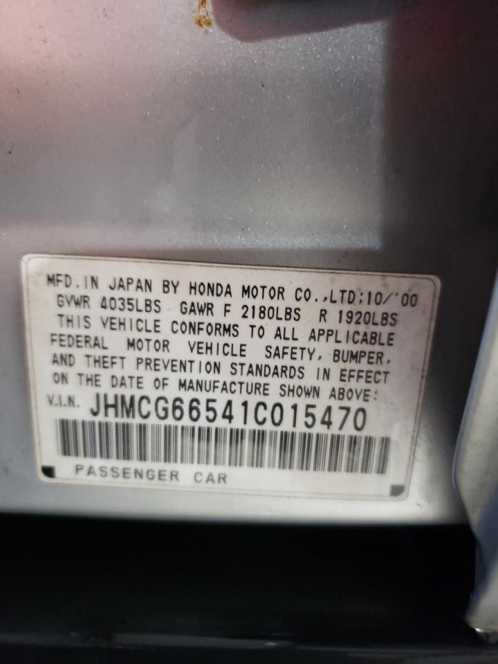 JHMCG66541C015470 2001 Honda Accord Lx