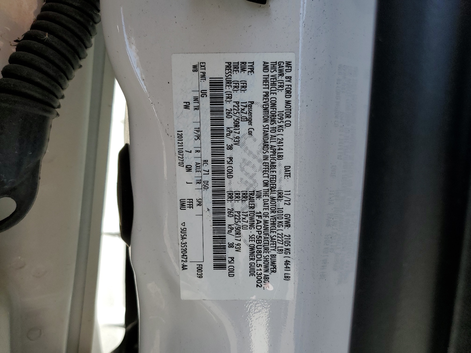 1FADP5BU8DL513002 2013 Ford C-Max Sel