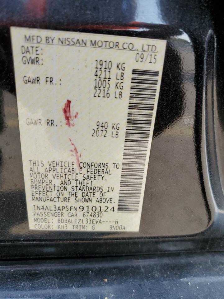 1N4AL3AP5FN910124 2015 Nissan Altima 2.5