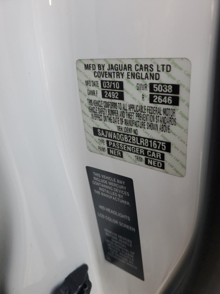 2011 Jaguar Xf Premium VIN: SAJWA0GB2BLR81675 Lot: 65587834