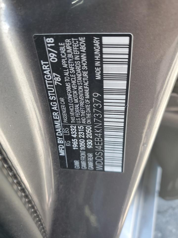 WDDSJ4EB4KN737379 2019 Mercedes-Benz Cla 250