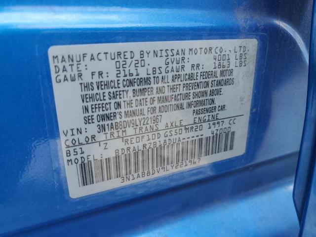 3N1AB8DV9LY221967 Nissan Sentra SR 14