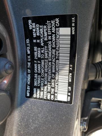 SHHFK7H68MU405339 Honda Civic EX 12