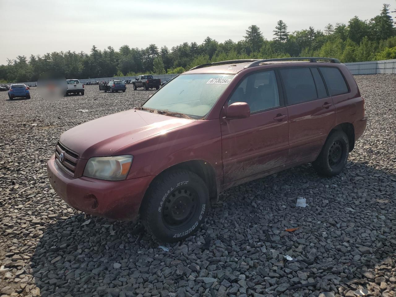 2005 Toyota Highlander VIN: JTEHD21A250038391 Lot: 67136254