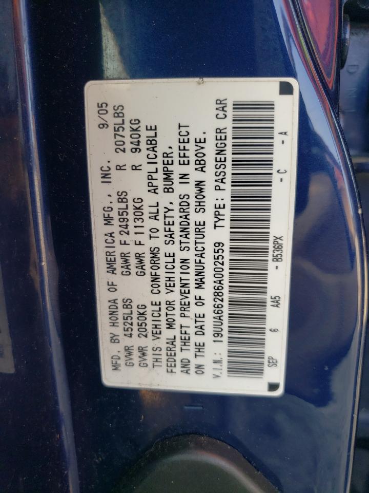 19UUA66286A002559 2006 Acura 3.2Tl