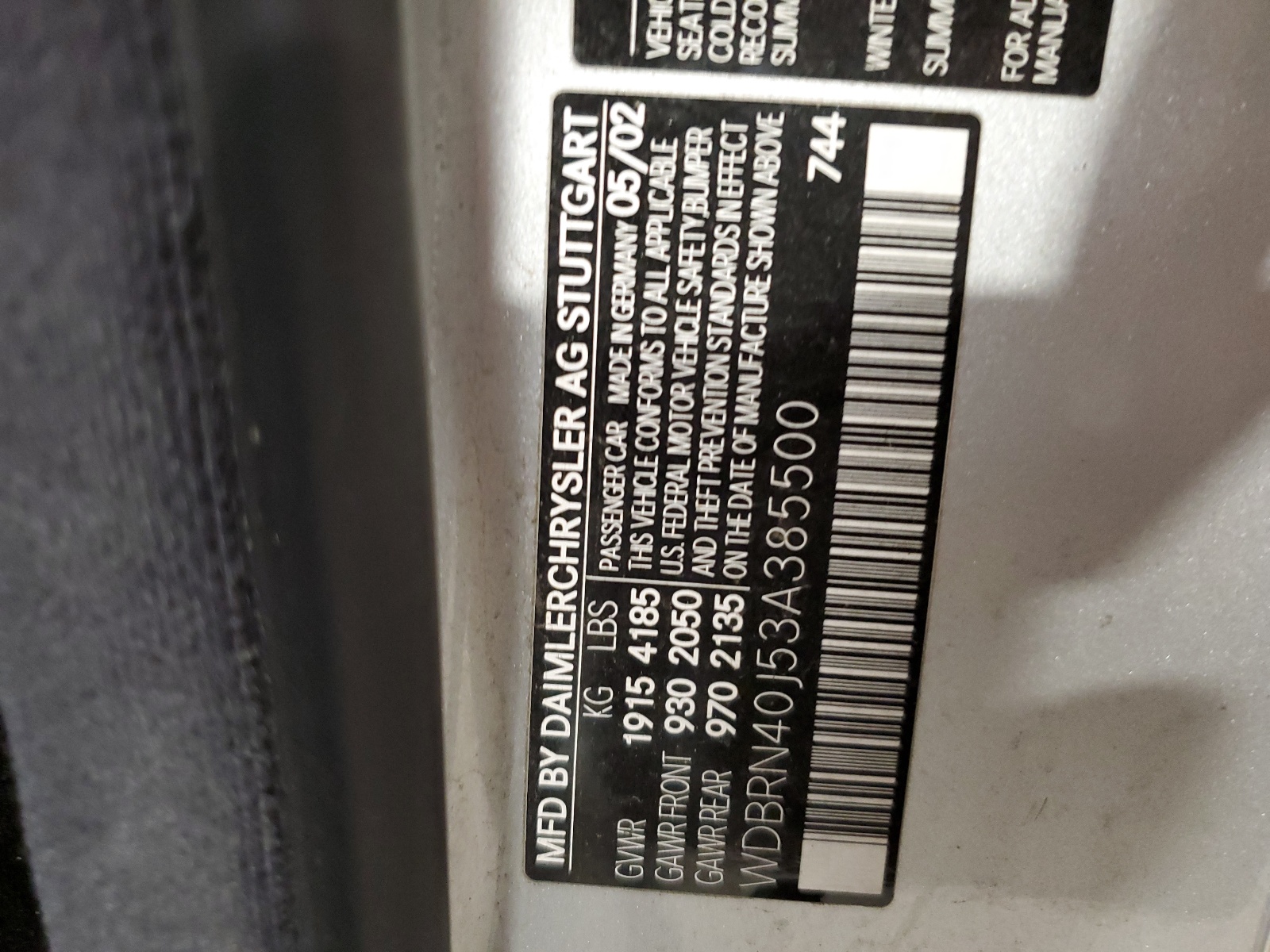 WDBRN40J53A385500 2003 Mercedes-Benz C 230K Sport Coupe