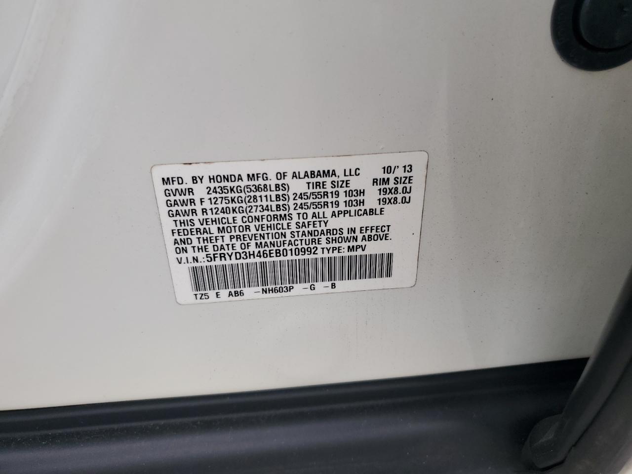 5FRYD3H46EB010992 2014 Acura Mdx Technology