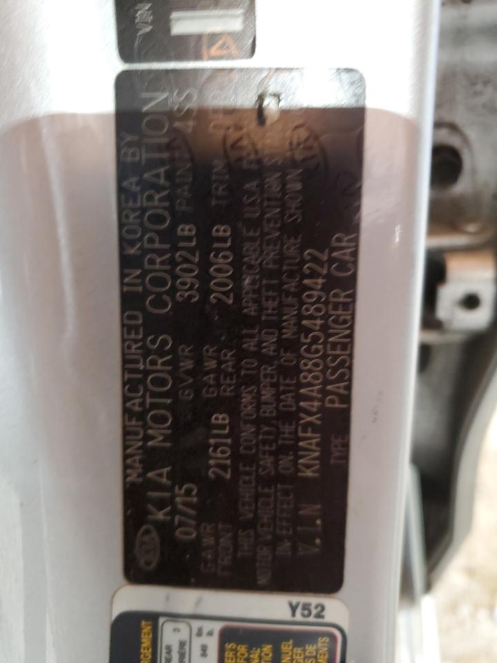 2016 Kia Forte Ex VIN: KNAFX4A88G5489422 Lot: 66674104