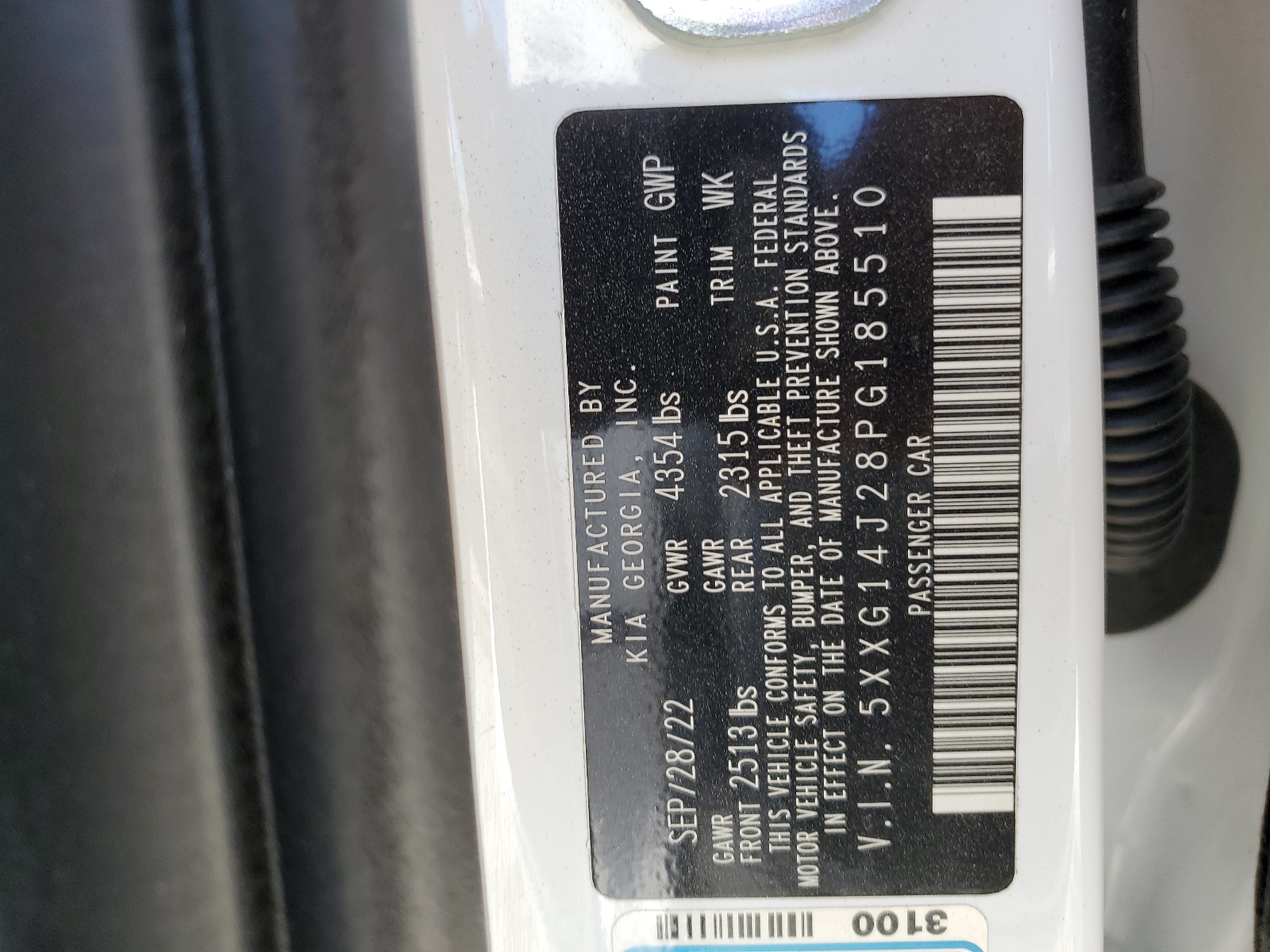 5XXG14J28PG185510 2023 Kia K5 Lxs