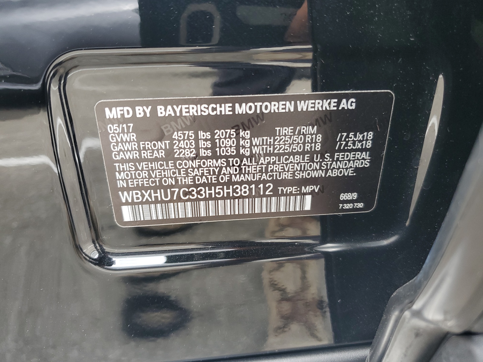 WBXHU7C33H5H38112 2017 BMW X1 Sdrive28I