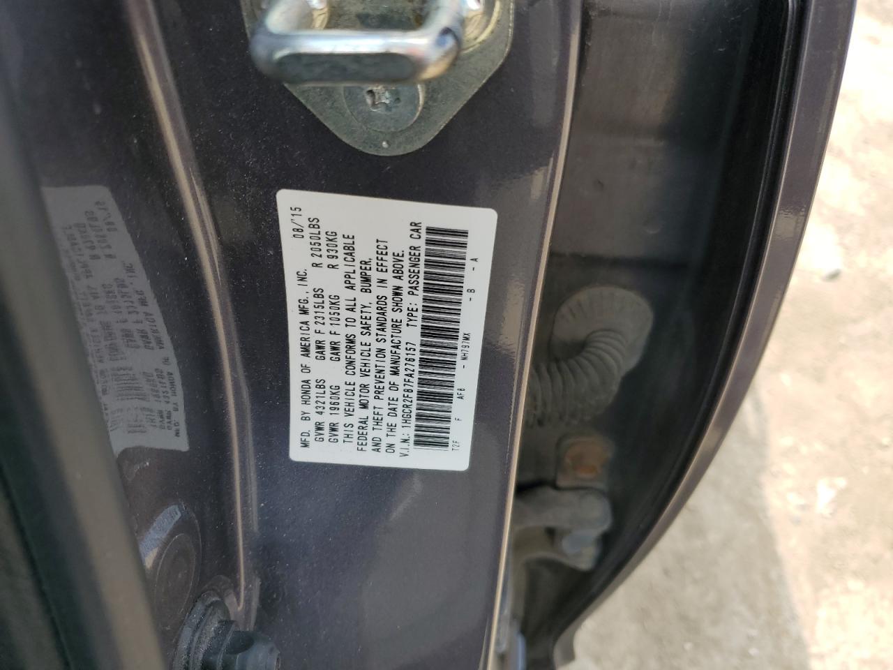 1HGCR2F87FA276157 2015 HONDA ACCORD - Image 12