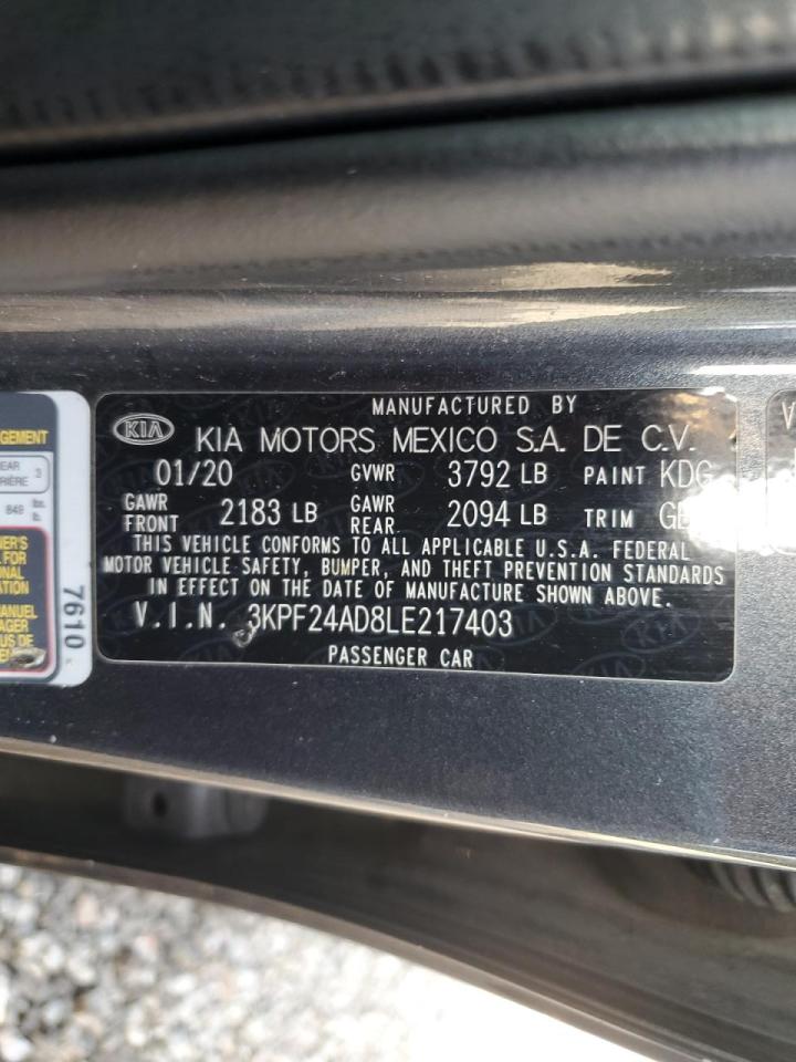 3KPF24AD8LE217403 2020 Kia Forte Fe