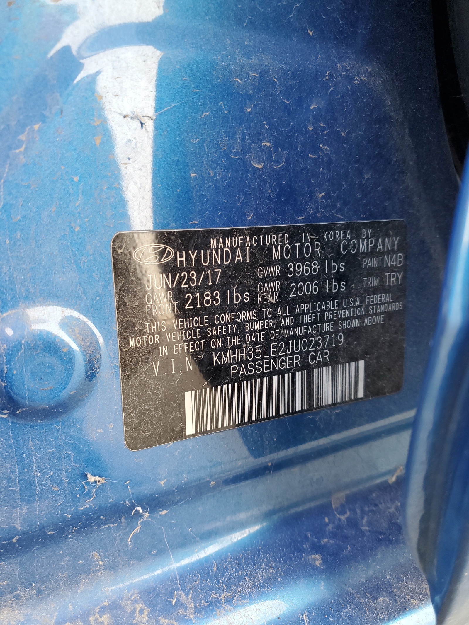 KMHH35LE2JU023719 2018 Hyundai Elantra Gt