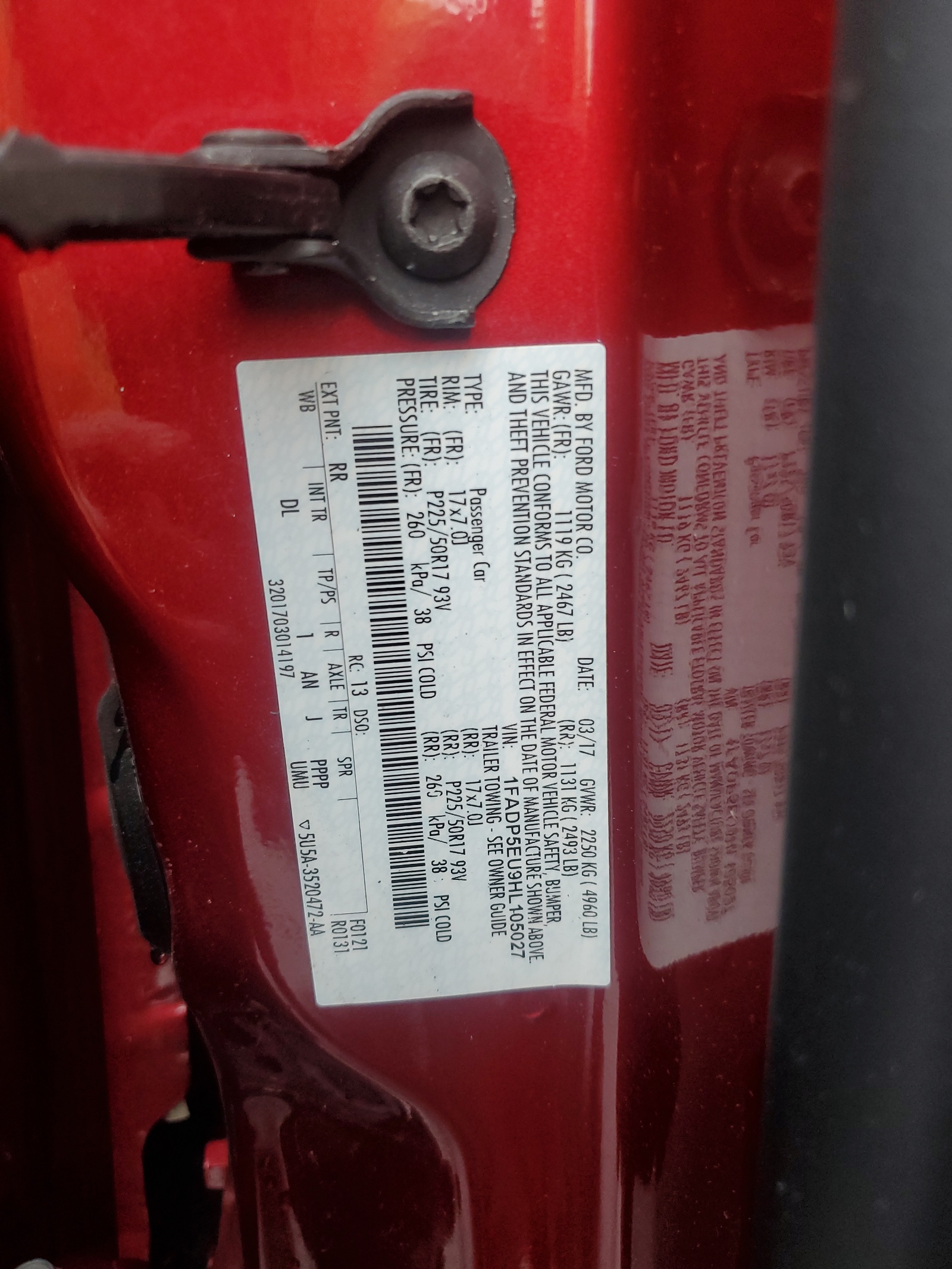 1FADP5EU9HL105027 2017 Ford C-Max Se