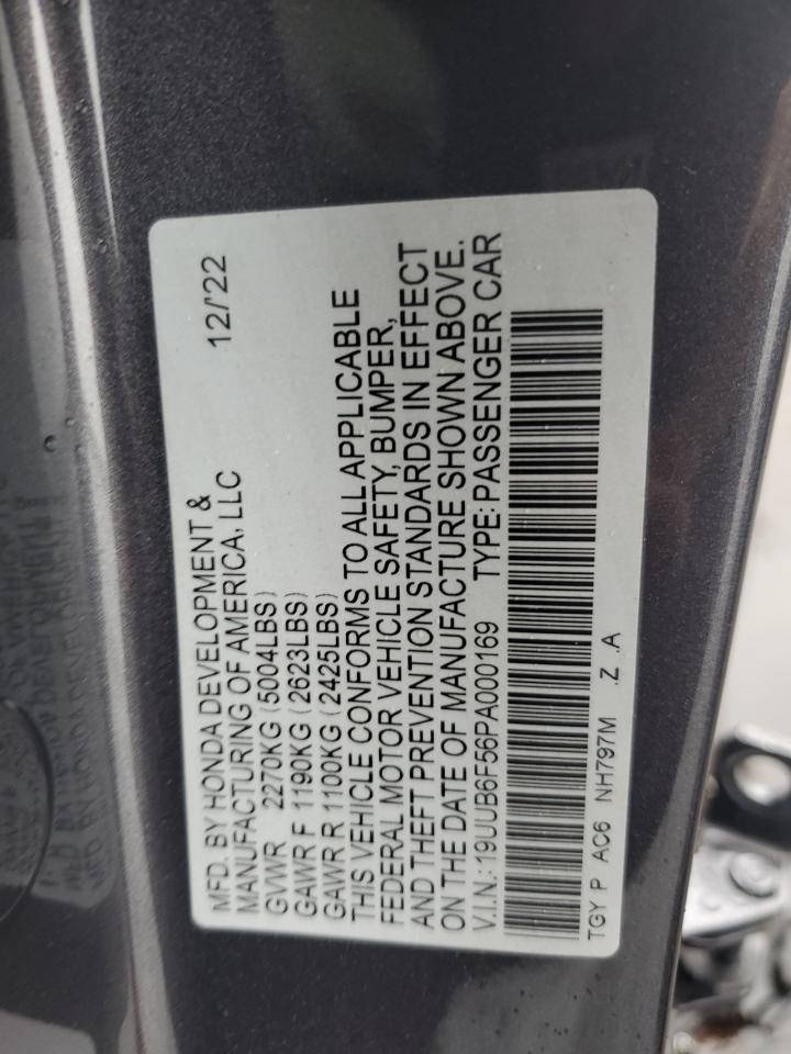 19UUB6F56PA000169 2023 Acura Tlx A-Spec