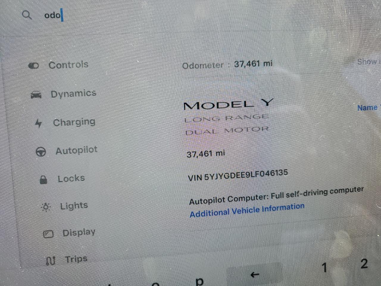 2020 Tesla Model Y VIN: 5YJYGDEE9LF046135 Lot: 68422374