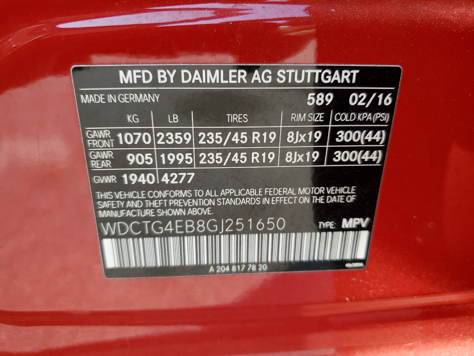 WDCTG4EB8GJ251650 2016 Mercedes-Benz Gla 250