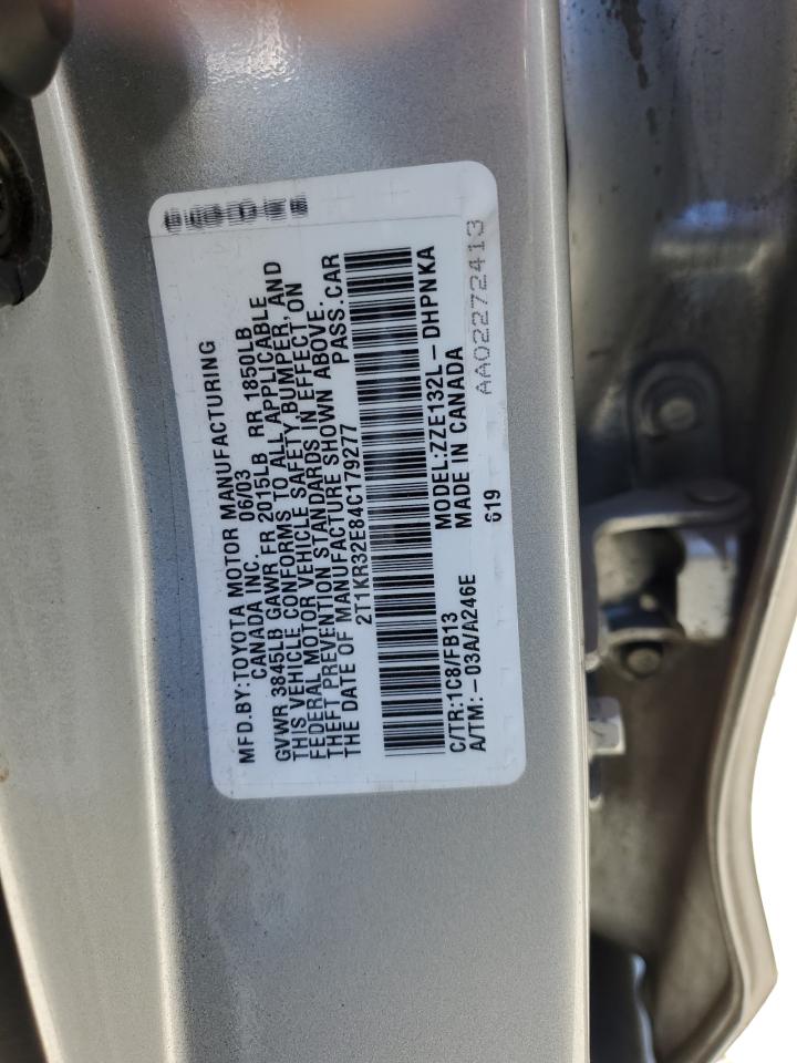 2T1KR32E84C179277 2004 Toyota Corolla Matrix Xr