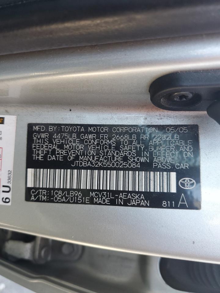 2005 Toyota Camry Se VIN: JTDBA32K550025084 Lot: 65678994