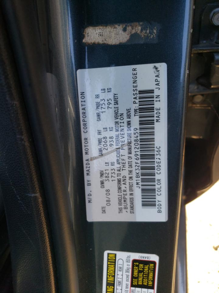 2009 Mazda 3 I VIN: JM1BK32F691208459 Lot: 66674484