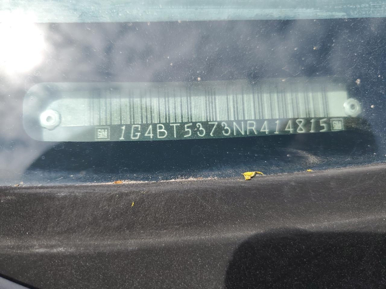 1992 Buick Roadmaster Limited VIN: 1G4BT5373NR414815 Lot: 66439904