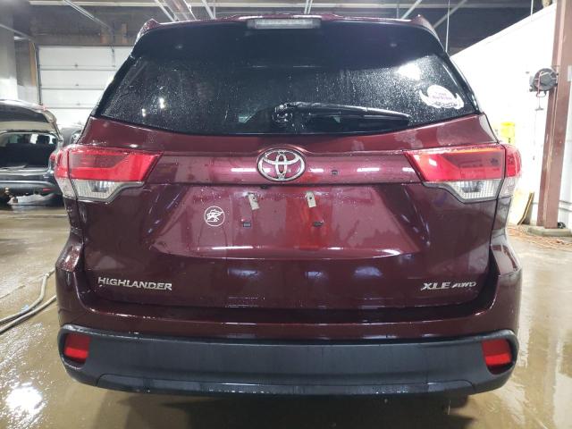  TOYOTA HIGHLANDER 2019 Бургунді