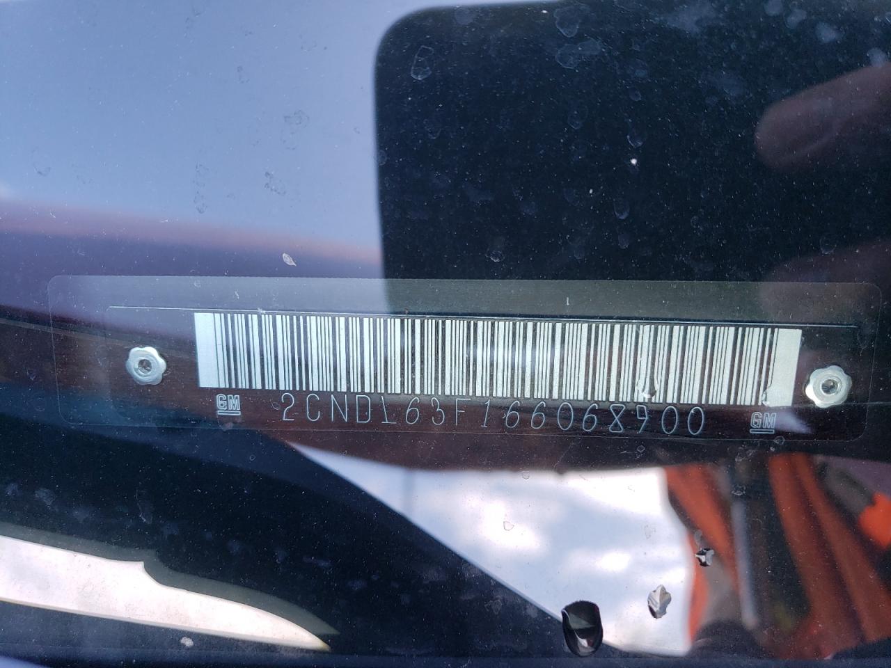 2006 Chevrolet Equinox Lt VIN: 2CNDL63F166068900 Lot: 66415804