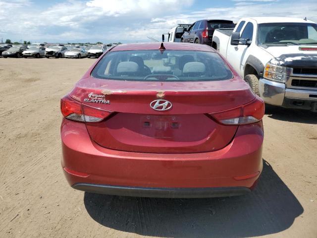  HYUNDAI ELANTRA 2015 Czerwony