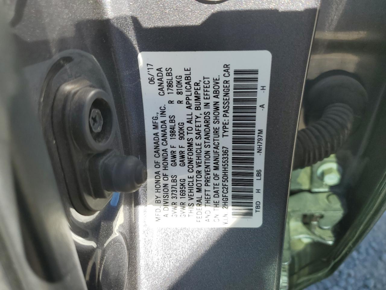 2HGFC2F50HH553367 2017 HONDA CIVIC - Image 14