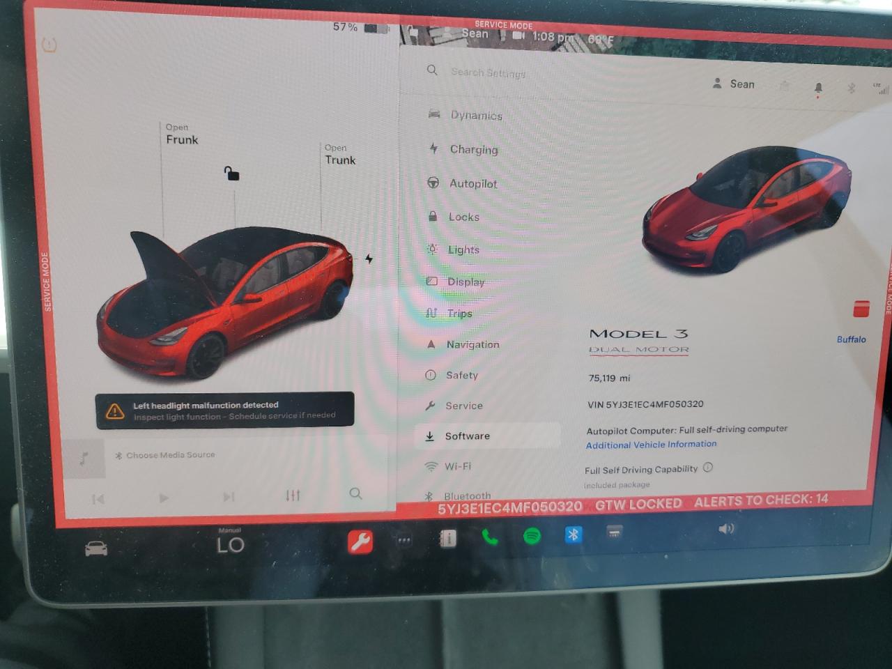 2021 Tesla Model 3 VIN: 5YJ3E1EC4MF050320 Lot: 68318914