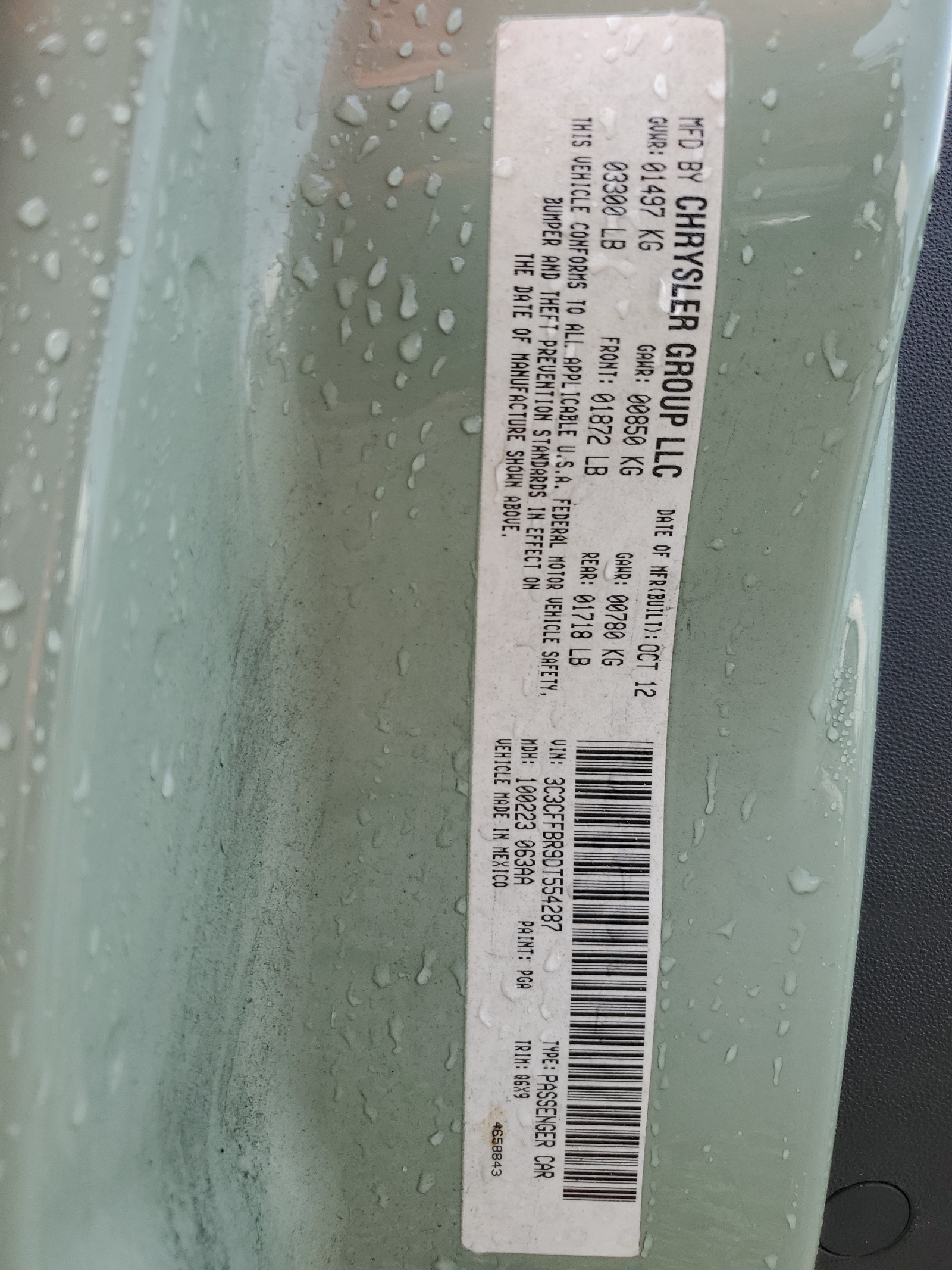 3C3CFFBR9DT554287 2013 Fiat 500 Sport